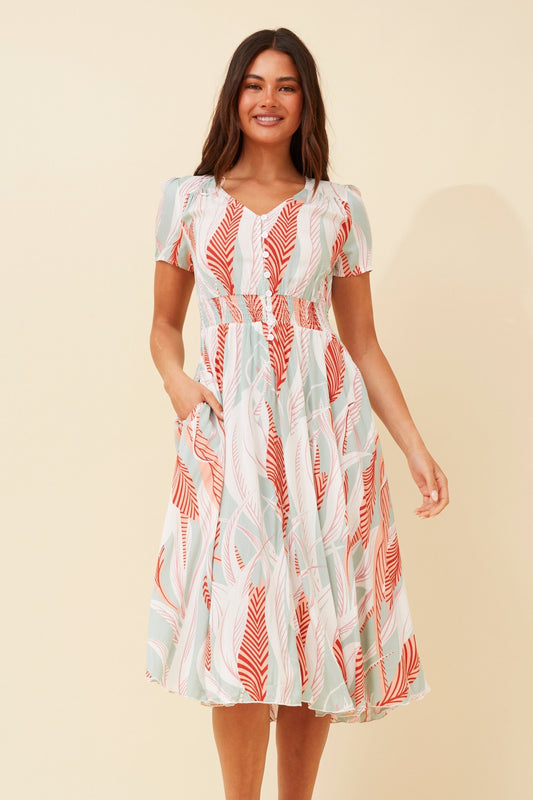 Women's short sleeved maxi midi boho dress